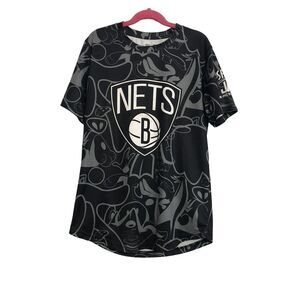 Space Jam A‎ New Legacy Brooklyn Nets Boys Character Tee Shirt Medium 10/12